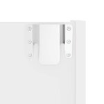 vidaXL Armoire à chaussures murale blanc 80x18x90 cm bois d'ingénierie