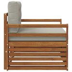 vidaXL Canapé d’extérieur Bois d'acacia massif et polyester