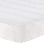 vidaXL Matelas de Lit avec matelas Crème 140 x 190 cm tissu