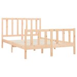 vidaXL Cadre de lit Bois de pin massif 160x200 cm