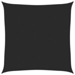 vidaXL Voile d'ombrage 160 g/m² Noir 7x7 m PEHD