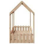vidaXL Cadre de lit d'enfants forme de maison 80x200cm bois pin massif