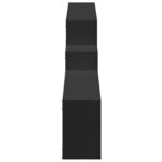 vidaXL Armoire murale 158x18x53 cm noir bois d'ingénierie