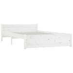 vidaXL Cadre de lit sans matelas avec tiroirs blanc 120x200 cm