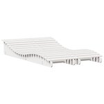 vidaXL Chaises longues lot de 2 blanc 205x60x31 5cm bois massif de pin