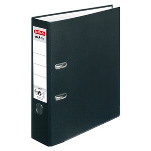 Classeur à Levier maX.file protect Dos de 80 mm Noir HERLITZ