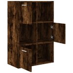 vidaXL Armoire de rangement Chêne fumé 60x29 5x90 cm