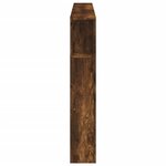 vidaXL Tête de lit à LED chêne fumé 180x18 5x103 5cm bois d'ingénierie