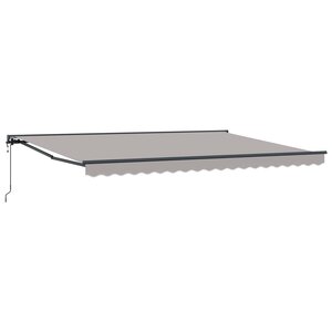 vidaXL Cadre d'auvent Gris clair 450 × 300 cm