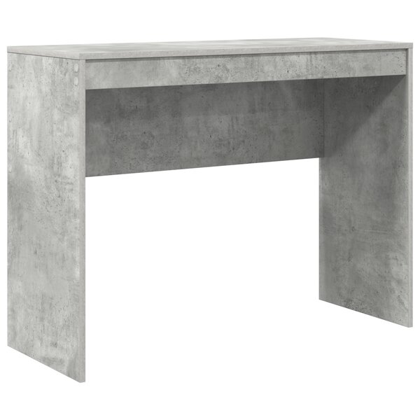 vidaXL Bureau d'écriture Beton gris Panneau de particules 100 x 40 x 76 cm
