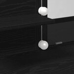 vidaXL Coiffeuse Chêne noir 100 x 40 x 130 cm Bois d'ingénierie