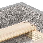 vidaXL Cadre de lit sans matelas sonoma gris 90x190 cm