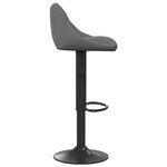 vidaXL Tabourets de bar lot de 2 gris foncé velours