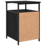 vidaXL Cabinet de chevet 2 Pièces Chêne noir Bois d'ingénierie