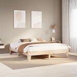 vidaXL Cadre de lit sans matelas 180x200 cm bois massif de pin