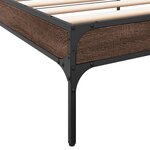 vidaXL Cadre de lit sans matelas chêne marron 90x190 cm
