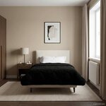 vidaXL Duvet d'été simple Matelassé Noir 155 x 220 cm