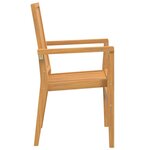 vidaXL Ensemble à manger de jardin 9 Pièces Bois de teck solide