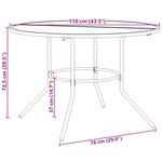 vidaXL Ensemble de chaises de jardin inclinables 7 Pièces anthracite