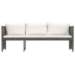 Salon de jardin meuble d'extérieur ensemble de mobilier 6 pièces avec coussins résine tressée gris 02_0016864