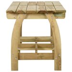 vidaXL Table de jardin 220x74x75 cm Bois de pin imprégné