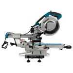 Makita scie à onglet coulissante 216 mm bleu et gris