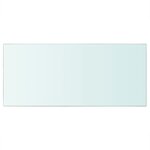 vidaXL Panneau pour étagère Verre transparent 50 x 25 cm
