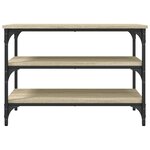 vidaXL Banc à chaussures chêne sonoma 70x38 5x49 cm bois d'ingénierie