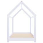 vidaXL Cadre de lit d'enfant Blanc Bois de pin massif 70x140 cm