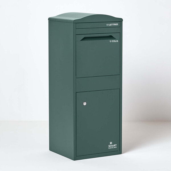 Boîte à colis incurvée 1 porte Large Vert foncé Acier galvanisé SMART PARCEL BOX™