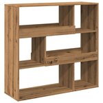 vidaXL Bibliothèque/Séparateur de pièce chêne artisanal 100x33x94 5 cm