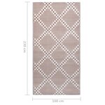 vidaXL Tapis d'extérieur Marron 160x230 cm PP
