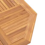 vidaXL Table pliable de jardin 110x110x75 cm bois massif de teck