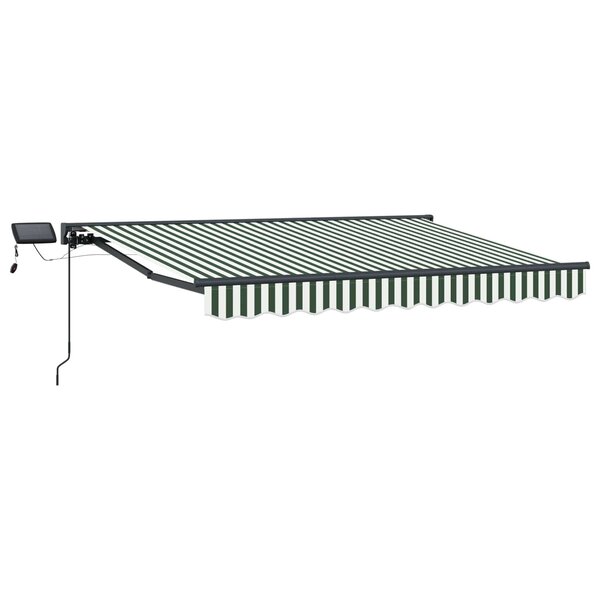 vidaXL Cadre de store manuel avec LEDs 3 5 x 2 5 m