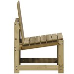 vidaXL Chaise de jardin 50 5x55x77 cm bois de pin imprégné