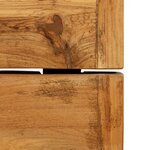 vidaXL Table de bar Teck recyclé massif 150 x 70 x 106 cm