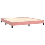 vidaXL Cadre de lit sans matelas rose 160x200 cm velours