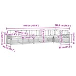 vidaXL Ensemble de canapés d'extérieur 6 pc Blanc et crème Polyester