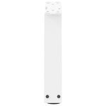 vidaXL Pieds de table basse en forme de V  2 pièces  blanc  30 x (30-31 3) cm  acier