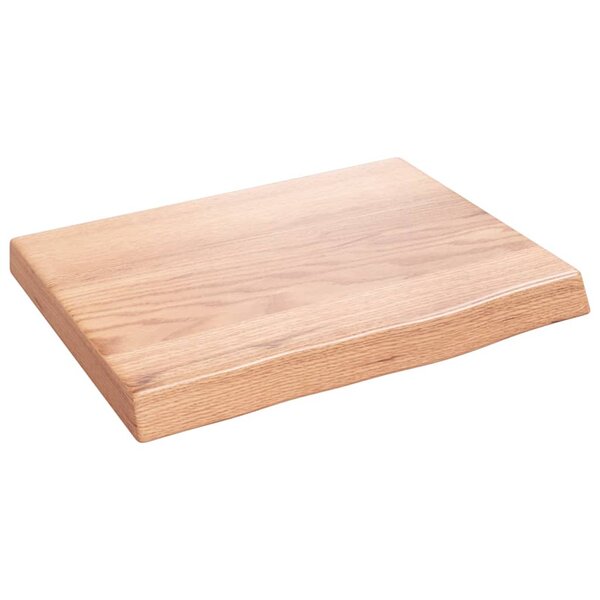 vidaXL Étagère murale marron clair bois chêne massif traité