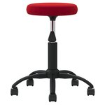 vidaXL Chaise pivotante de bureau Rouge bordeaux Velours