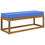 vidaXL Coussin de Siège d'Extérieur Bleu royal 111 5 x 40 x 8 cm
