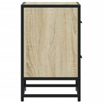 vidaXL Tables de chevet 2 Pièces chêne sonoma 40x31x50 cm bois ingénierie