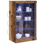vidaXL Buffet LED Bois ancien 60 5 x 37 x 100 cm Bois d'ingénierie
