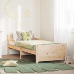 vidaXL Lit extensible pour enfants Other Marron 80 x 130 / 165 / 200 cm