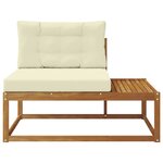 vidaXL Canapé d'extérieur extrémité Naturel 115 x 83 x 73 cm