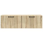 vidaXL Meuble TV mural Chêne Sonoma 98 x 31 x 30 cm Bois d'ingénierie