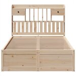 vidaXL Cadre de lit sans matelas 135x190 cm bois de pin massif