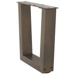 vidaXL Pieds de table basse en forme de V  2 pièces  acier naturel  40 x (30-31 3) cm