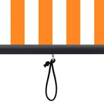 vidaXL Store roulant d'extérieur 140x250 cm Blanc et orange